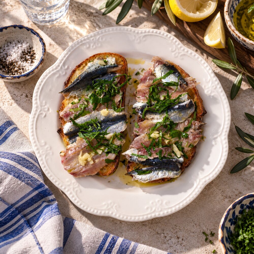 Sardinky marinované v citronové šťávě